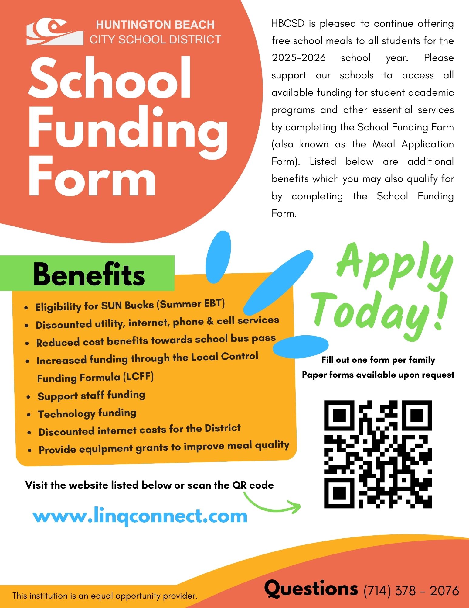 School Funding Form